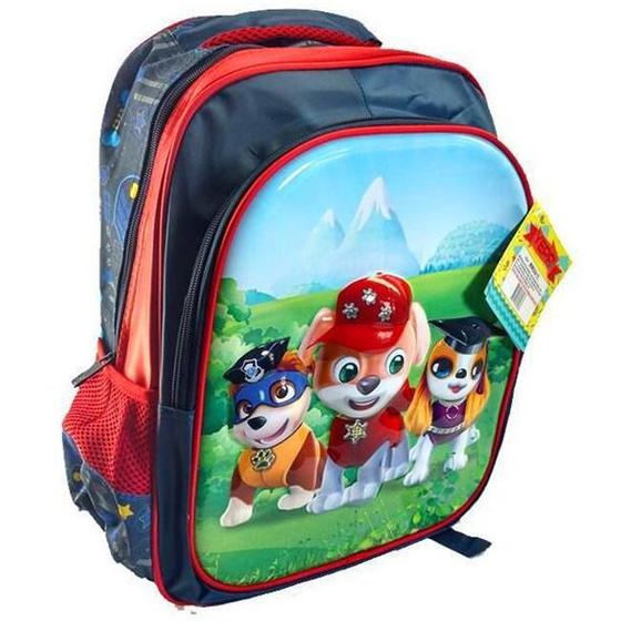 Imagem de Mochila Escolar Dog Patrulha 3D Costas Infantil Alças Tam M