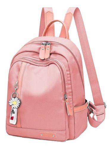 Imagem de Mochila Escolar Feminina Casual Confortavel Escola Alças Regulavel Bolsos Grandes Infantil Semi Impermeável Faculdade