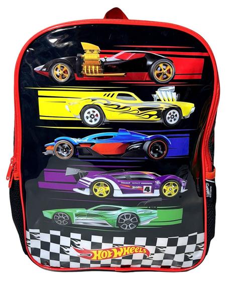 Imagem de Mochila Escolar G Costas Carros Carro Hot Wheels - Preto - Luxcel