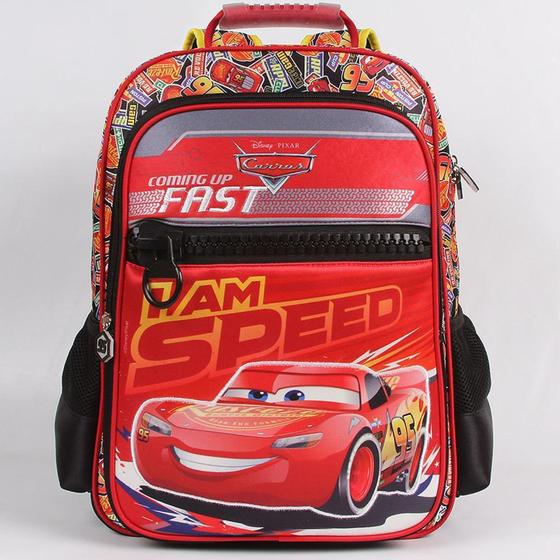 Imagem de Mochila Escolar G Dermiwil Carros I Am Speed Vermelho - 51830