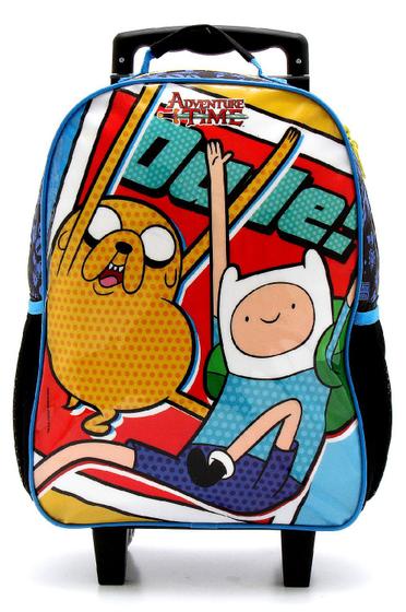Mochila Escolar G Rodinhas Adventure Time Finn E Jake Hora Da Aventura ...