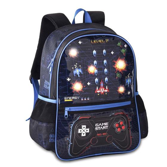 Imagem de Mochila Escolar Game Start com Luzes Clio