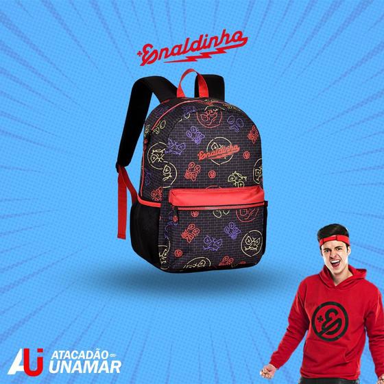 Mochila Escolar Grande Enaldinho Youtuber Colorida Original Oficial ...
