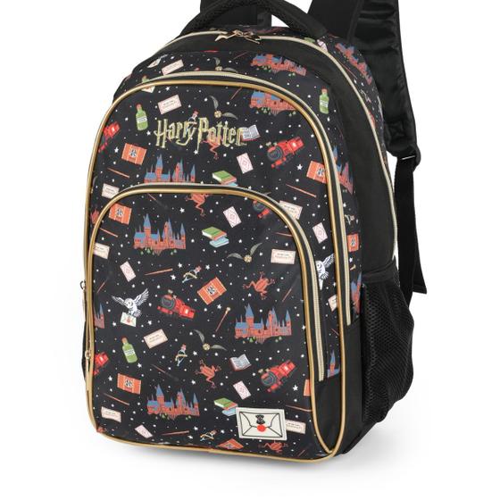 Imagem de Mochila Escolar Harry Potter Preta - Luxcel