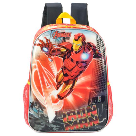 Imagem de Mochila Escolar Homem de Ferro Vermelho Avengers Infantil