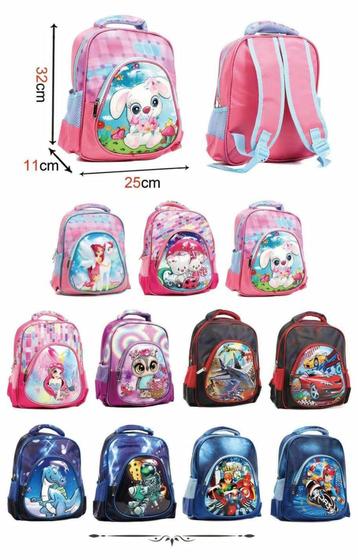 Imagem de Mochila Escolar Infantil 3D Feminina