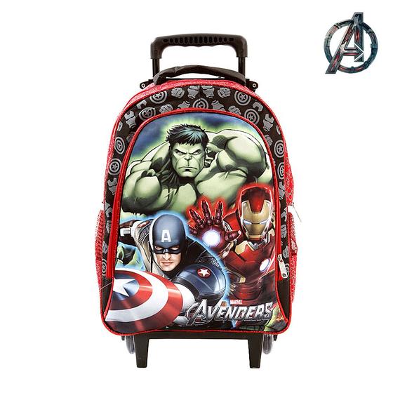 Imagem de Mochila Escolar Infantil Avengers Marvel De Rodinha