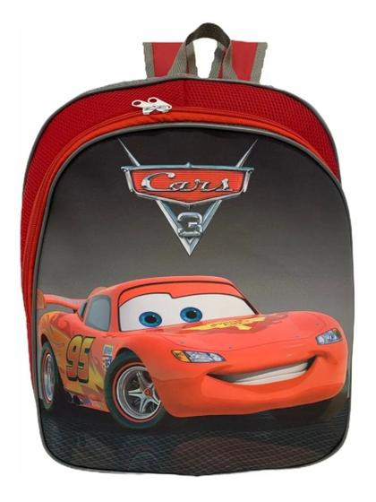 Imagem de Mochila Escolar Infantil Carros Mcqueen Costas Tam Grande F5