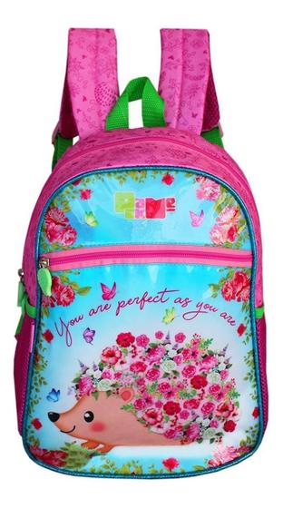 Imagem de Mochila Escolar Infantil Creche Costas Porco Espinho Pack Me