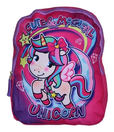 Imagem de Mochila Escolar Infantil Creche Maternal Passeio Unicornio