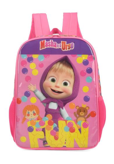 Imagem de Mochila Escolar Infantil De Costas Masha E O Urso Original