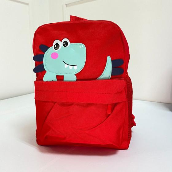 Imagem de Mochila escolar infantil dinossauro fofa divertida confortável