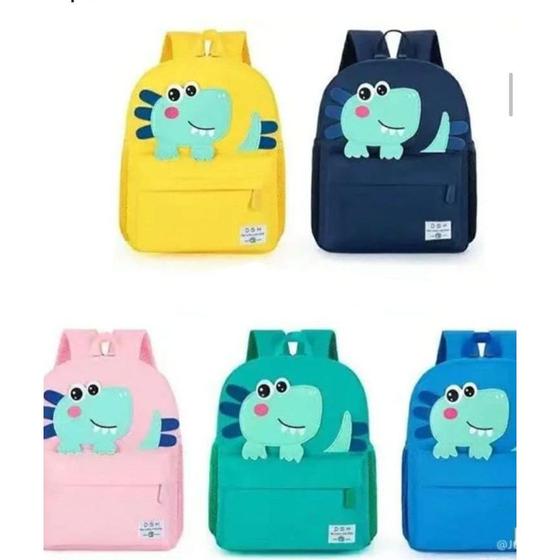 Imagem de Mochila escolar infantil dinossauro fofa divertida designer de animal