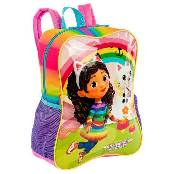 Imagem de Mochila Escolar Infantil Feminina A Casa Mágica da Gabby Fadas Sestini Oficial