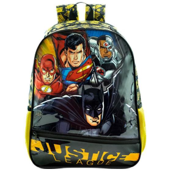 Imagem de Mochila Escolar Infantil G Liga da Justica Task Force 8862