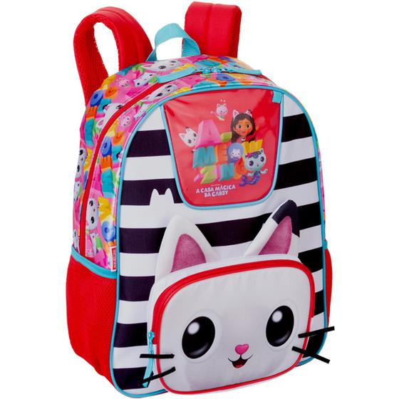 Mochila Escolar Infantil Grande A Casa Mágica Da Gabby Oficial Sestini ...