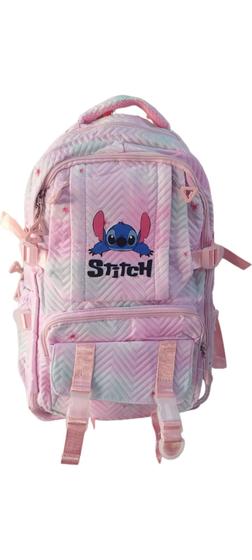 Imagem de Mochila escolar infantil jovenil Stitch