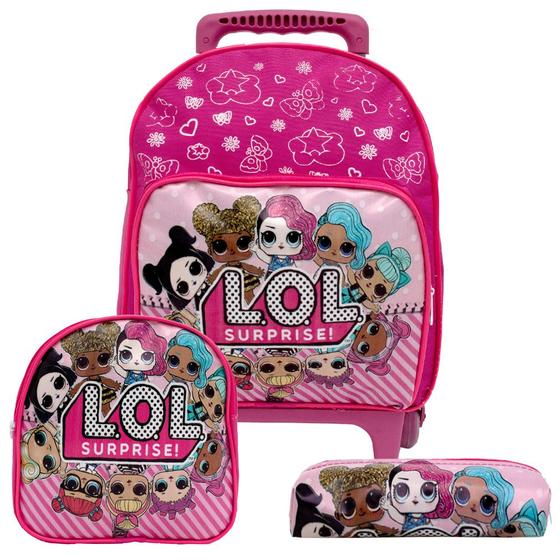 Mochila Rodinhas Lol Surprise Holográfica Luxcel - Mochilas - Magazine
