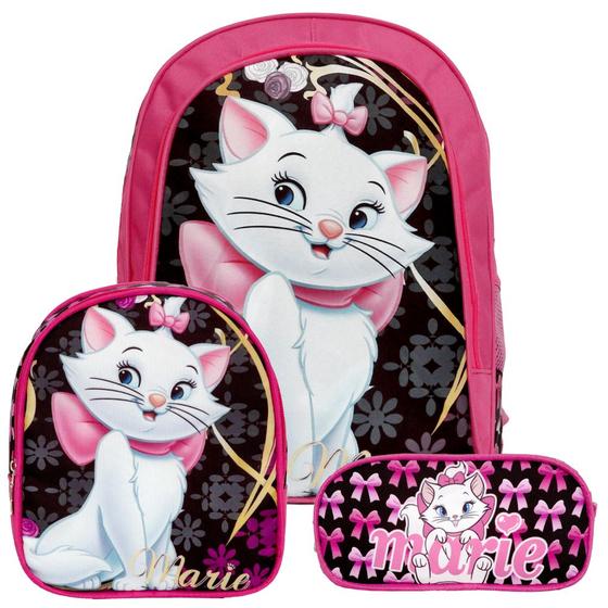 Imagem de Mochila Escolar Infantil Menina + Lancheira + Estojo Marie