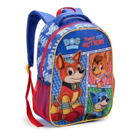 Imagem de Mochila escolar Infantil menino menina Patrulha 41 Cm para criança de costa grande