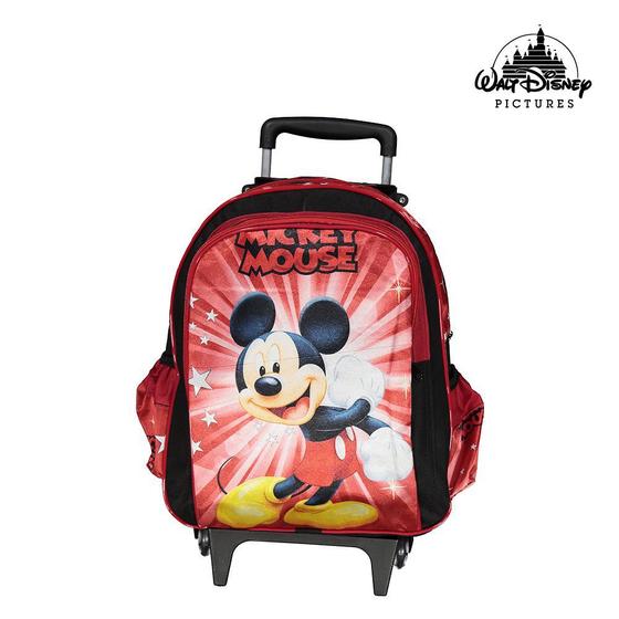 Imagem de Mochila Escolar Infantil Mickey Mouse Disney Com Rodinhas