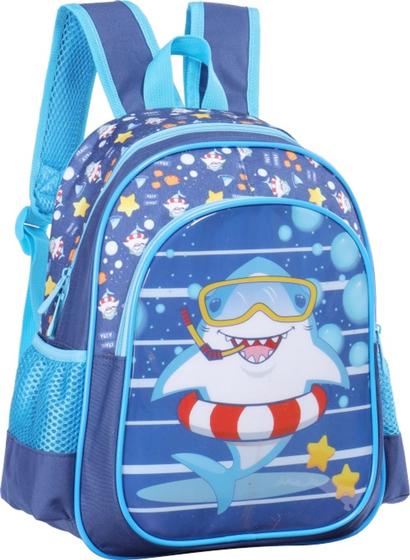 Imagem de Mochila Escolar Infantil Msculina Tubarão Yepp MIM6325-13