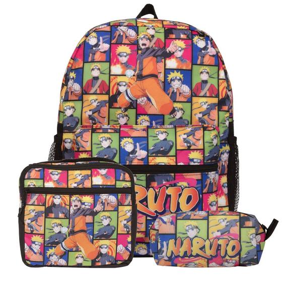 Imagem de Mochila Escolar Infantil Naruto Shippuden Costas Reforçada