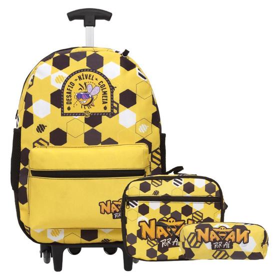 Imagem de Mochila Escolar Infantil Natan Por Aí Rodinhas - Toys 2U