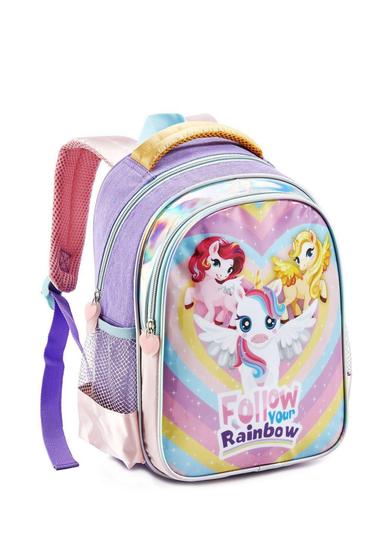 Imagem de Mochila Escolar Infantil Poney Unicórnio Reforçada GIitter G - Denlex