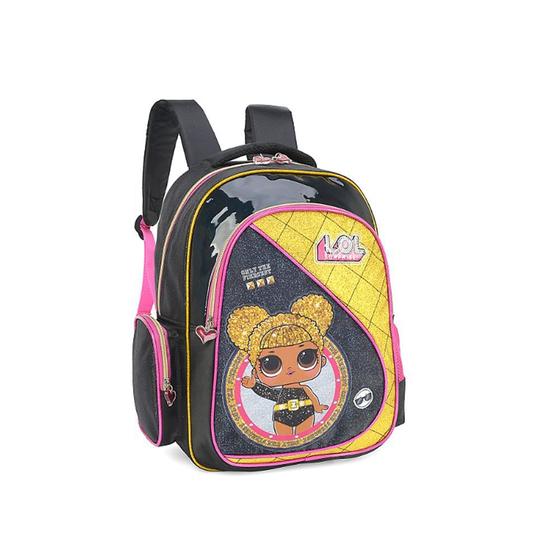 Imagem de Mochila Escolar Infantil Preta Glitter Lol Surprise