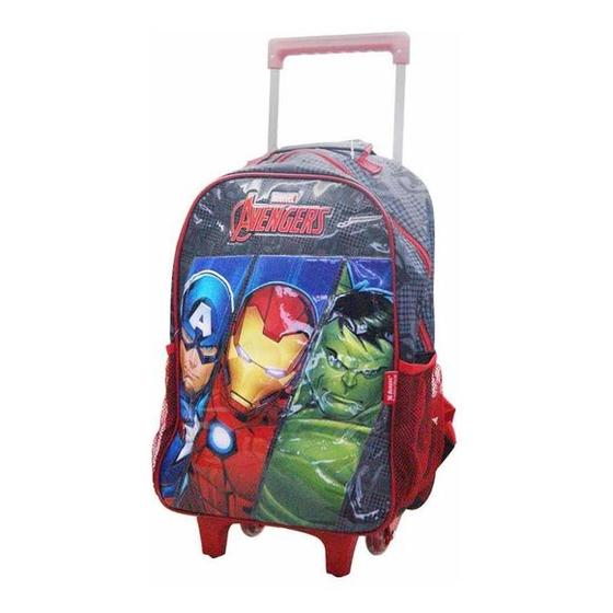 Imagem de Mochila Escolar Infantil Rodinhas Avengers Vingadores