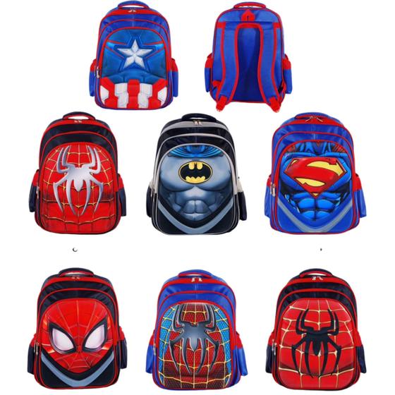 Imagem de Mochila Escolar Infantil Super Herois Marvel DC Homem de Ferro