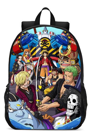 Imagem de Mochila Escolar Infanto Juvenil Anime Mangá Luffy e Bando Novidade Geek Skin 119