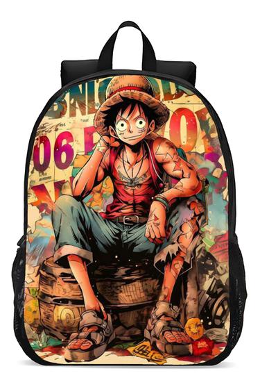 Imagem de Mochila Escolar Infanto Juvenil Anime Mangá Monkey DLuffy  Novidade Geek Skin 126