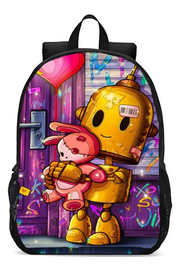 Imagem de Mochila Escolar Infanto Juvenil  Streetwear Urso Novidade 139