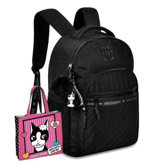 Imagem de Mochila Escolar Juvenil Bolsa Feminina RB Rebecca Bonbon Top