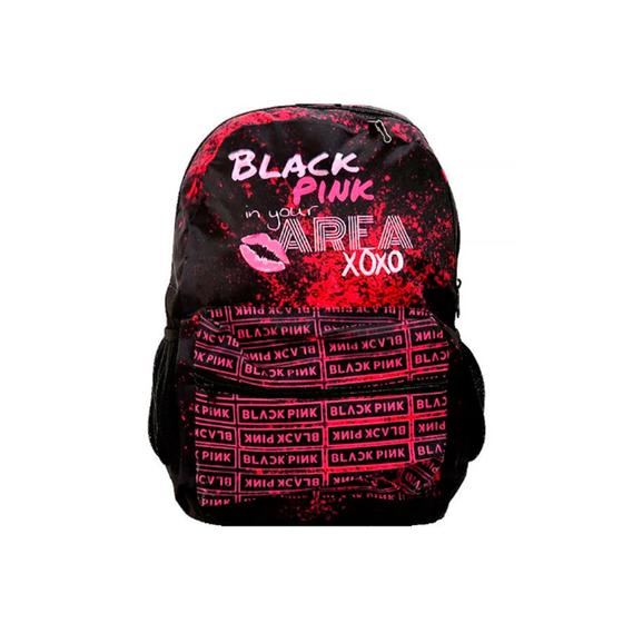 Imagem de Mochila Escolar juvenil de Costas Black Pink