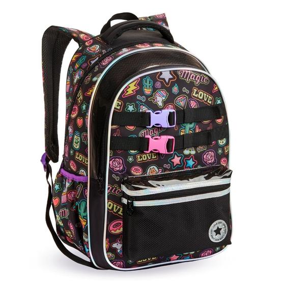 Mochila Escolar Juvenil Feminina - Denlex Imagem de Mochila Escolar Juvenil Feminina