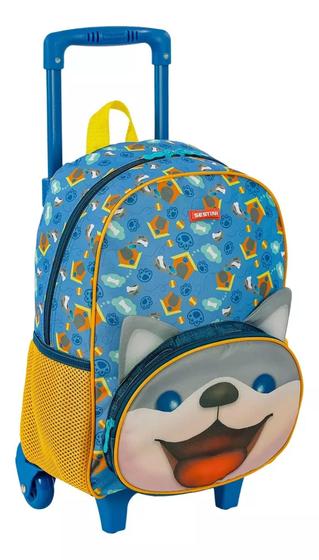 Imagem de Mochila Escolar Kids Dog 3 Rodinhas Tam M Meninos Sestini