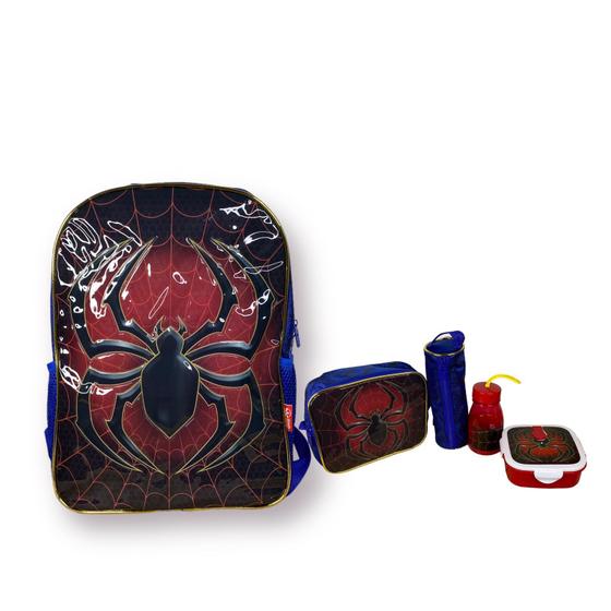 Imagem de Mochila Escolar + Kit Lancheira e Estojo Spider Man Winth BPD20946