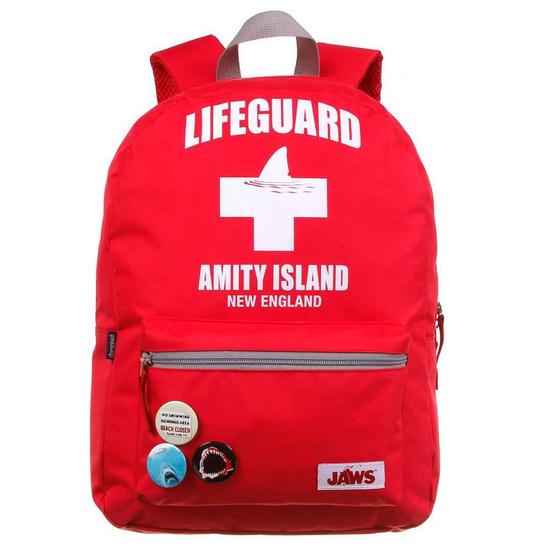 Imagem de Mochila Escolar Lifeguard Vermelho Com Boton - Dermiwil