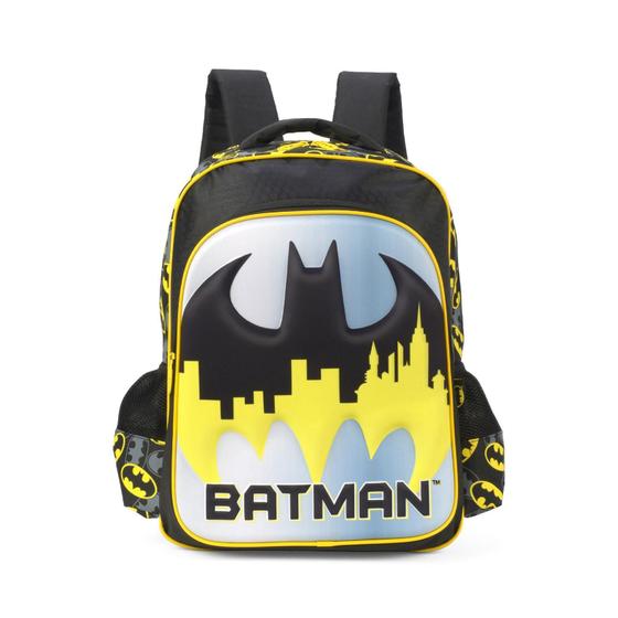 Imagem de Mochila Escolar Luxcel Batman Grande Amarelo