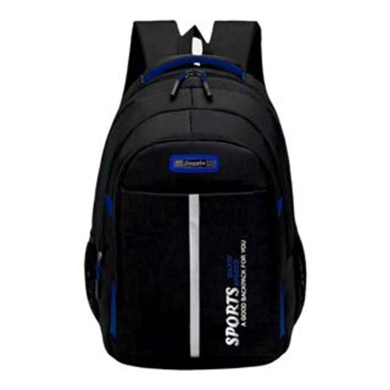 Imagem de Mochila Escolar Masculina Reforçada Sports Trabalho BL-1180