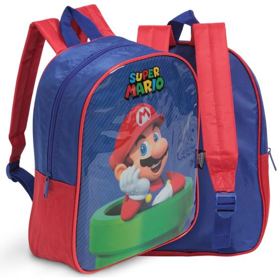 Imagem de Mochila Escolar Masculina Super Mario Costas Passeio Viagem