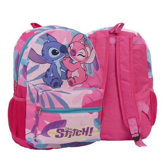 Imagem de Mochila Escolar Menina Lilo & Stitch Tam G Alça Reforçada