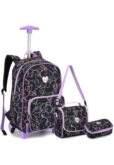 Mochila Escolar Meninas Feminino Estampada Unicórnio Reforçada Rodinhas Menor preço em Mochila Escolar Meninas Feminino Estampada Unicórnio Reforçada Rodinhas