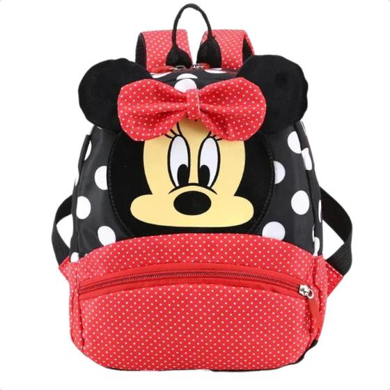 Imagem de Mochila Escolar Minnie Laço Juvenil Reforçada Presente Kids