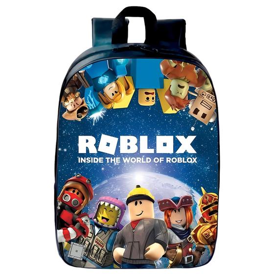 Imagem de Mochila  Escolar Moda Infantil Desenhos Roblox Naturo One Piece