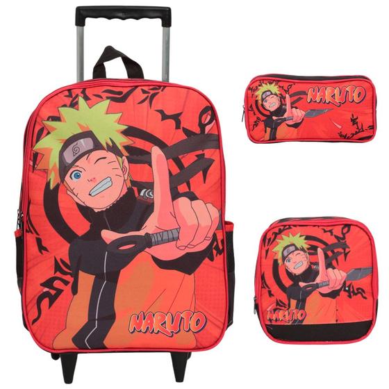 Mochila Escolar Naruto Mochila Escolar Naruto De Rodinha Com