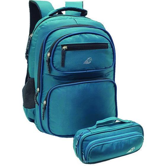 Imagem de Mochila Escolar Notebook 15 Kit Com Estojo Kvn21092